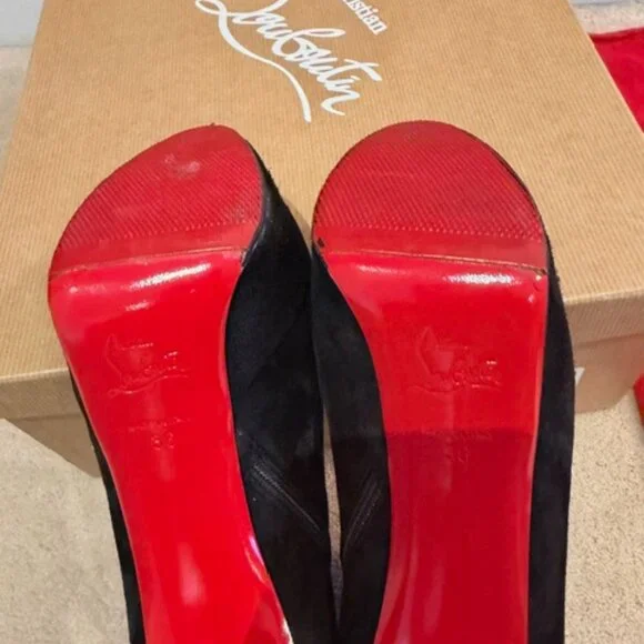 Christian Louboutin Platform Suede Bootie - Picture 6 of 16